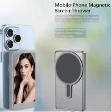 Magnetic Phone Selfie Monitor Screen for Smartphone Rear Camera Selfie with bluetooth Button Vlog Live Stream for iPhone Android Phone