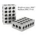 Machifit 2pcs 1x2x3 Inch Blocks 23 Holes Parallel Clamping Milling Tool Precision 0.0001 Inch
