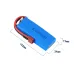 7.4V 3000MAH 25C 2S Universal Large Capacity Liop Battery for WLtoys 144001 RC Car