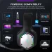 EKSA E1000WT Gaming Headset 7.1 Surround Wireless bluetooth Headphone 50mm Powerful Driver ENC Call Noise Cancelling 36H Battery Life Low Game Latency Support 3.5mm Wired Headphones