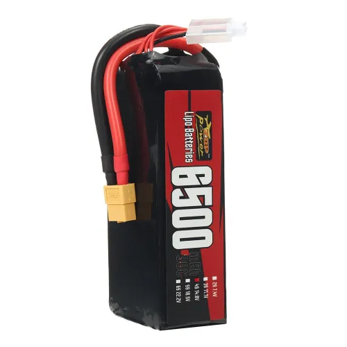 ZOP Power 4S 14.8V 6500mAh 30C 96.2Wh LiPo Battery XT60 Plug for RC Drone FPV Racing Airplane