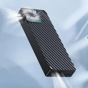 Hagibis XL-UD1101 USB 4.0 40Gbps M.2 NVMe SSD Enclosure Compatible with Thunderbolt 4/3 USB 3.2/3.1/3.0 ASM2464 Built-in Cooling Fan External Hard Drive Case