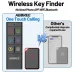 ABBREE KF-106 Wireless Key Finder RF Key Locator Anti-loss Devices Pet Wallet Tracker Remote Control 1 RF Transmitter 6 Receiver for Child and Old