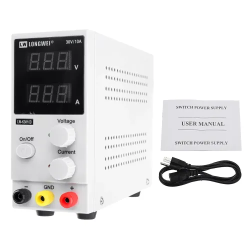 LONG WEI LW-K3010D 110V/220V 0-10A 0-30V Adjustable DC Power Supply Regulated Digital Laboratory Maintenance Switching Power Supply