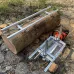 Portable Chainsaw Mill Wood Cutting Frame Adjustable Thickness Aluminum Stainless Steel Fits 8-24 Inch Chainsaws Professional Saw Cutting Tool Frame