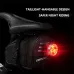 BENGGUO 1L Portable Bike Saddle Bag Hang Taillight Reflective Large Capacity Bicycle Under Seat Storage Pack for Outdoor Cycling