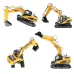 Huina Toys 1535 RTR 1/14 2.4G 15CH RC Car Excavator Alloy Bucket Simulated LED Light Remote Controlled Engineering Vehicle Toys Model Collection Gift For Boys