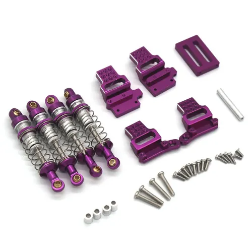 Metal Upgraded Shock Absorber Tie Rod Set JJRC C8801 AUSTAR AX-8560 TRX4M 1/18 RC Car Accessories Parts