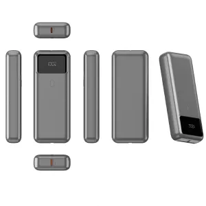 MORBEST P021 22.5W 20000mAh Digital Display Power Bank External Battery Power Supply with 1 Input & 2 Outputs Fast Charging for iPhone 16 15 14 Pro 13 Pro Max for Huawei Mate XT for Samsung Galaxy Z Flip6 for Xiaomi MIX Fold4