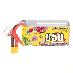 Gaoneng 15.2V 850mAh 120C 4S LiPo Battery XT30 Plug for DarwinFPV BabyApe  4S / CineApe 25 FPV RC Racing Drone