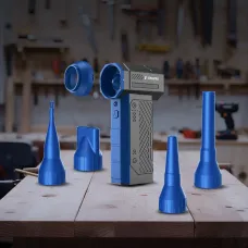 Drillpro G3 90,000RPM 40mm Brushless Motor Turbo Fan 350g Wind Pressure with Multi Nozzles Rechargeable 3*2500mAh Battery LED Light Professional Air Blower Tool