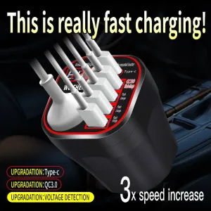 Universal Car Inverter 12V 24V To 220V Intelligent Voltage Detection Car Power Socket 200W Intelligent Charging Inverter Converter for Car Truck