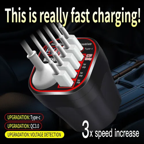 Universal Car Inverter 12V 24V To 220V Intelligent Voltage Detection Car Power Socket 200W Intelligent Charging Inverter Converter for Car Truck