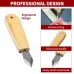 Wood Carving Knife CR-V Steel Blade 60 Angle 154mm Total Length Ergonomic Wooden Handle Woodworking Tool