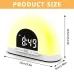 Simulated Sunrise Wake-Up Light Alarm Clock Wake-Up Light Simulates Sunrise Atmosphere Light Electronic Night Light Wake-Up Alarm Clock