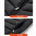 Electric Heated Vest Black 4-button 21 Heating Zones 3 Gear Adjustable Temperature USB Interface Winter Warm Jacket