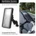 ROCKBRO4.7-6.9inch Magnetic Bicycle Phone Holder Touchscreen Waterproof Silicone Non-slip Shock-absorbing Handlebar Phone Bracket for Cycling Navigation
