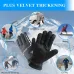 XANEWinter Warm Cycling Gloves Men Women Windproof Non-Slip Fleece Thermal Ski Gloves for Outdoor Snowboard Motorcycle Riding