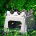 Portable Outdoor Wood Camping Barbecue Wood Stove Camping Portable Folding Card Stove Titanium Alloy Stove Titanium