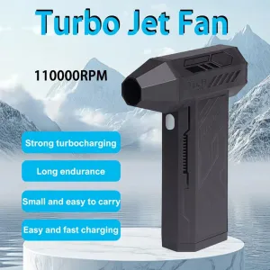 110,00RPM Mini Turbo Fan Brushless Motor Handheld Violent Turbo Fan Wind Speed 53M/S Electric Blower Snow Removal Air Dryer