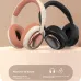 Wireless bluetooth Headset 40mm Large Driver HiFi Sound 12H Playback Soft Earmuffs Built-in Mic Support AUX TF Card Playback Portable Headphones