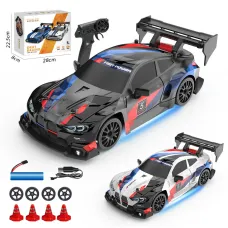 ENOZE 8607 RTR 1/24 2.4G 4WD 30km/h Drift RC Car GTR Mini Race High Speed Racing LED Light On-Road Radio Control Vehicles Models Toys