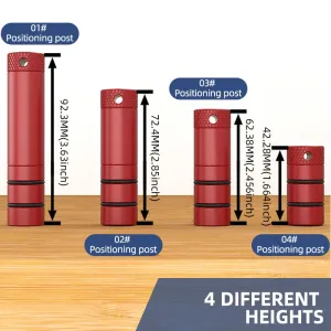 ENJOYWOOD 8PCS Non-Slip Aluminum MFT Table Workbench Bench Dogs Bench Dog Clamps Workbench Positioning Planing Stops