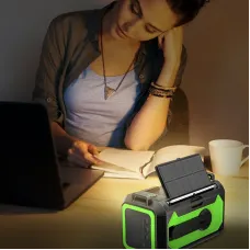 H17 Multifunctional Emergency Radio 12000mAh Solar Crank AM FM NOAA Weather Alert Power Bank Flashlight Compass SOS Survival Gear for Outdoor Camping Power Outage Emergency Kit