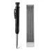 Solid Carpenter Pencil With Multi Colors Refill Joiner Marker Woodworking Pencil Marking Tool Built-In Sharpener