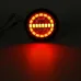 Rear Round Hamburger Led Tail Stop Lights Turn Signal Reverse Slim Lamp 12-24V