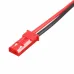 Excellway 10 Pairs 2 Pins JST Male & Female Connectors Plug Cable Wire Line 110mm Red