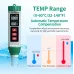 5-in-1 Water Quality Tester MF-X51 pH TDS Salinity EC Temperature Meter Accurate Portable Digital Water Analyzer for Aquariums Pools Labs Farming