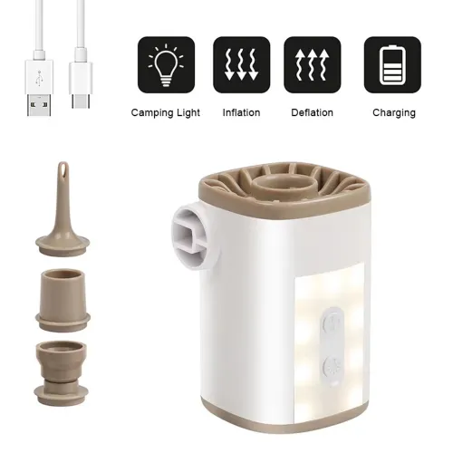 IPRee Portable Wireless Air Pump for Swimming Rings Electric Air Pump 4.8kPa High Air Pressure 350L/min Portable Air Pump for Swimming Rings Pool Floats