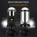 2pcs H4 LED Projector Mini Lens Auto Car LED Headlight Bulb Kit Conversion High & Low Beam 6000K Turbo Fan Car Light Lamp