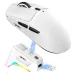 HXSJ T10 Three-mode Wireless Gaming Mouse with RGB Charging Dock S205 Sensor 12000DPI 1KHz Report Rate 58g Lightweight 6-Keys Programmable Gamer Mice for PC Laptop Computer