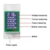 Peacefair PZEM-008 AC50-300V/100A LCD Screen Digital Voltagemeter Multifunctional with Active Power Battery and Current Measurement Backlight Feature