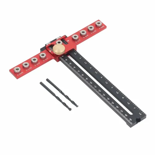 Professional Handle Punch Locator with Adjustable Distance Precise Scale for Door Handle Hole Drilling and Easy Installation