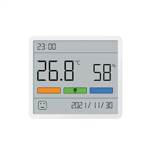 DUKA Atuman TH1 Temperature Humidity Meter LCD Digital Thermometer Hygrometer Sensor Gauge Weather Station Clock Home Indoor Use