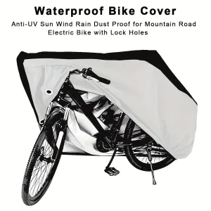 XANE210Oxford Cloth Waterproof Bicycle Cover Sun-proof Dust-proof Electric Vehicle Motorcycle Cover for Outdoor Storage