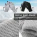 TENGOO Knitted USB Heated Gloves Touch Screen Compatible 40-50Adjustable Warmth Removable Heating Pad Flexible Cable Thermal Winter Gloves