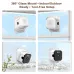 AI-Powered 3MP 2K HD Mini Window Camera Night Vision Motion Detect Dual Band WiFi Alexa Compatible Home Security Easy Install Indoor Outdoor Use
