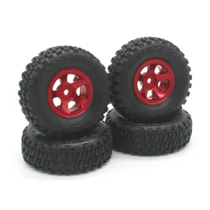 4PCS RC Car Wheel Tire 7mm Hex For JJRC C8801 Austar AX8560 TRX4M 1/18 RC Vehicles Parts