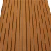 ELuto 240cm x 90cm x 5mm EVA Foam Teak Decking Sheet Boat Yacht Floor Mat Self-Adhesive Marine Flooring Faux Carpet Sticker Non-slip