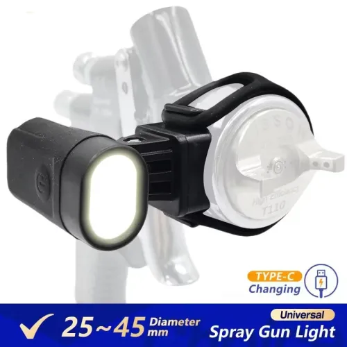 Universal Spray Gun Light Adjustable Lighting Fit Most Spray Gun For Night Work Airbrush Paint Fill Light