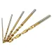 Drillpro 50PCS 1/1.5/2/2.5/3mm HSS Titanium Coated Twist Drill Bits High Speed Steel Drill Bit Set
