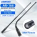 ABBREE AR-166 SMA-Female Gooseneck Antenna UHF VHF 39cm Flexible 360 Bending High Gain Signal Booster for Ham Radio Walkie Talkie Baofeng