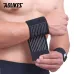 AOLIKE1PCCotton Elastic Bandage Wrist Band Anti-slip Breathable Hand Protection for Weightlifting Ball Games Sports