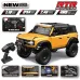 HB Toys RTR R1001/2/3 Upgraded Version 1/10 2.4G 4WD RC Car with Winch Differential Lock Full Proportional Rock Crawler LED Light 2 Speed Off-Road Climbing Truck Vehicles Models Toys
