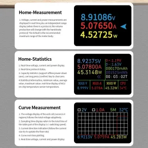 KWS-MX23 USB Digital DC Voltage Ammeter Power Meter Voltmeter Current Meter Cell Phone Charging Tester Detector DC4-30V