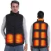 TENGOO 9 Areas Electric Heated Vest for Men Women Washable Outdoors Winter Warm 2-control Heating Clothing